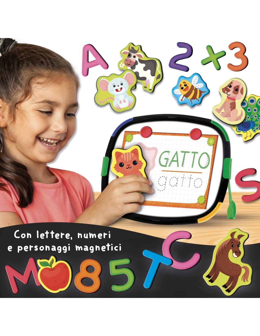 CAROTINA LAVAGNA MAGNETICA EDUCATIVA, LINGUAGGIO E COMUNICAZIONE, SCUOLA DI SCRITTURA