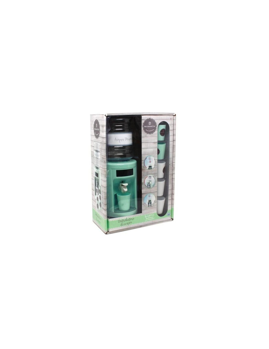 DISTRIBUTORE DELL’ACQUA GIOCATTOLO, LUCI E ACCESSORI INCLUSI, IDONEO BEVANDE FINO 70°C, MODELLO 44018 MAISONELLE