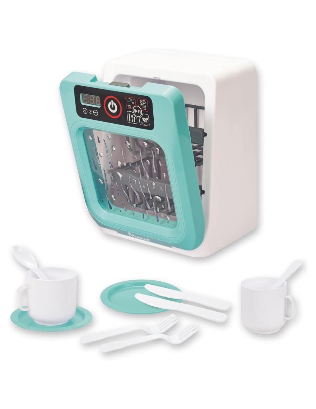 MAISONELLE 44048 LAVASTOVIGLIE DELUXE GIOCATTOLO, FUNZIONI INTERATTIVE, TASTI TOUCH, 17,5X23X14 CM, ETA 3+ ANNI