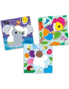 Clementoni Sapientino Logic Numeri e Colori – Gioco Educativo 3-5 Anni con Puzzle e Tessere