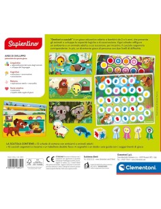 SAPIENTINO, GENITORI E CUCCIOLI, GIOCO EDUCATIVO BAMBINI 2-4 ANNI FLASHCARDS RICONOSCERE ANIMALI PICCOLI 2