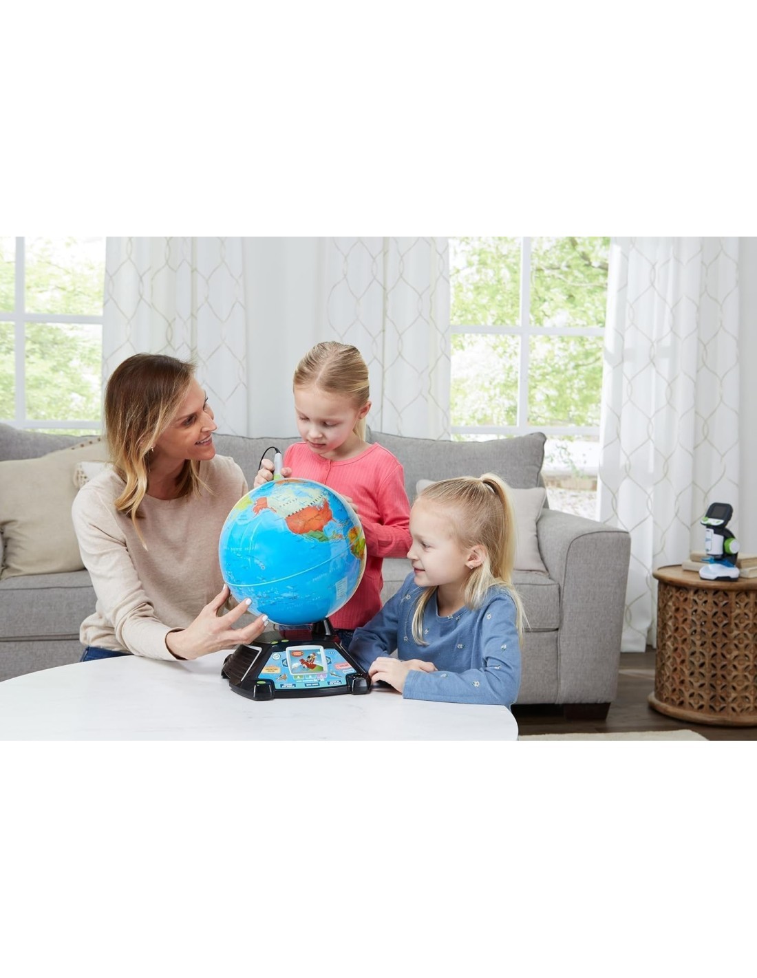 VTech Giramondo - Video Mappamondo Interattivo con Penna Touch e 600 Video Educativi