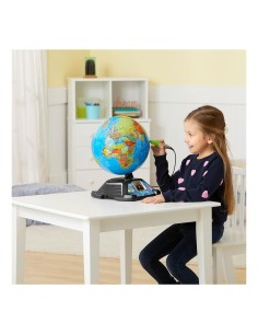 VTech Giramondo - Video Mappamondo Interattivo con Penna Touch e 600 Video Educativi