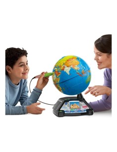 VTech Giramondo - Video Mappamondo Interattivo con Penna Touch e 600 Video Educativi
