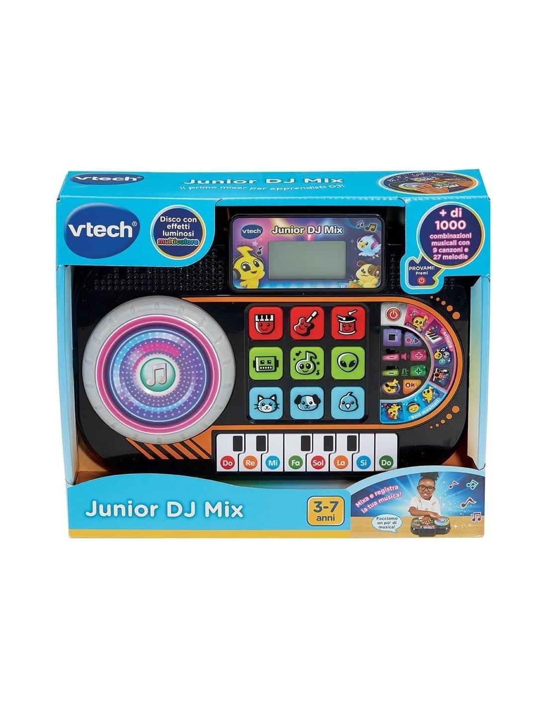 VTech Junior DJ Mix - Console da DJ Interattiva per Bambini 3-7 Anni