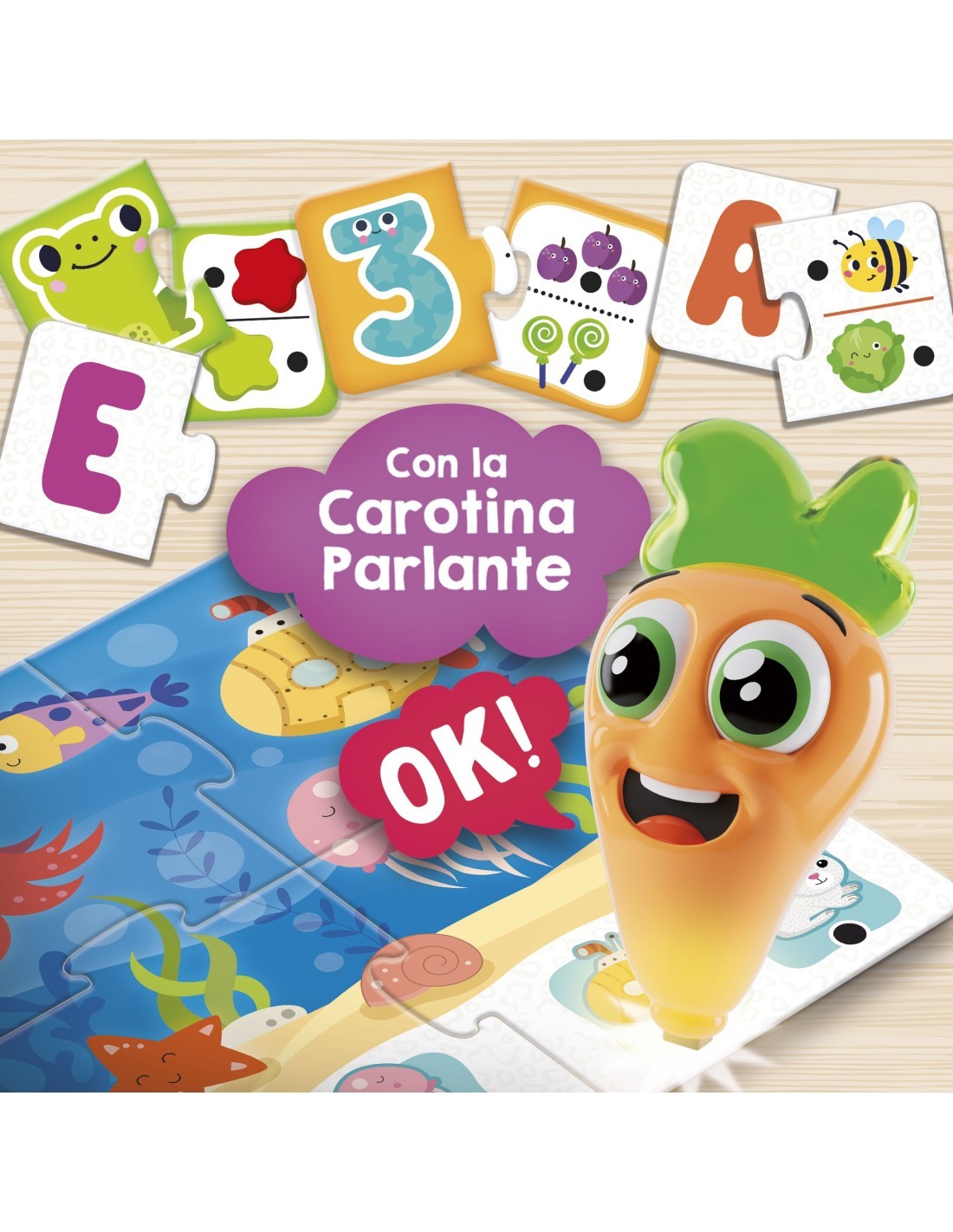 CAROTINA BABY, 20 GIOCHI EDUCATIVI CON PENNA PARLANTE