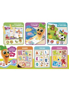 CAROTINA BABY, 20 GIOCHI EDUCATIVI CON PENNA PARLANTE