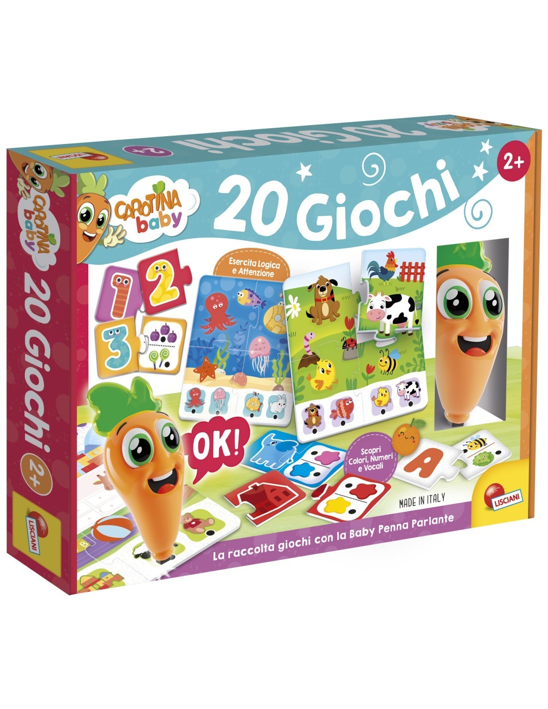 CAROTINA BABY, 20 GIOCHI EDUCATIVI CON PENNA PARLANTE
