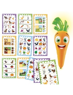 CAROTINA PRIMA MAESTRA CON MAXI SCHEDE LA FATTORIA E PENNA PARLANTE