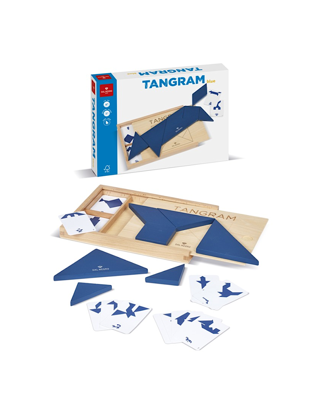 GIOCO LEGNO 054149 TAGRAM BLU