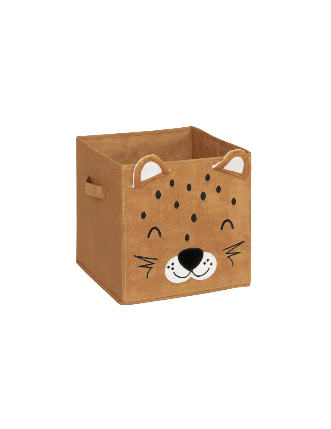 Contenitore per bambini Leopardo Atmosphera Velluto Beige 29x29 cm