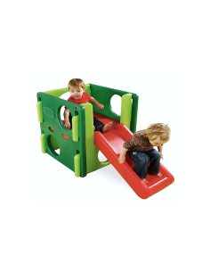 PICCOLA PALESTRA CON SCIVOLO LITTLE TIKES PALESTRA DI ATTIVITÀ JUNIOR, GIOCATTOLO DA GIARDINO, PER INTERNO ED ESTERNO