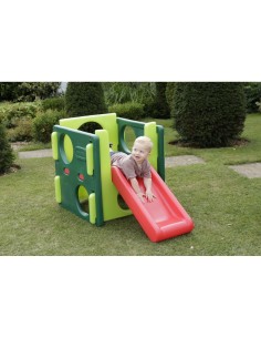 PICCOLA PALESTRA CON SCIVOLO LITTLE TIKES PALESTRA DI ATTIVITÀ JUNIOR, GIOCATTOLO DA GIARDINO, PER INTERNO ED ESTERNO