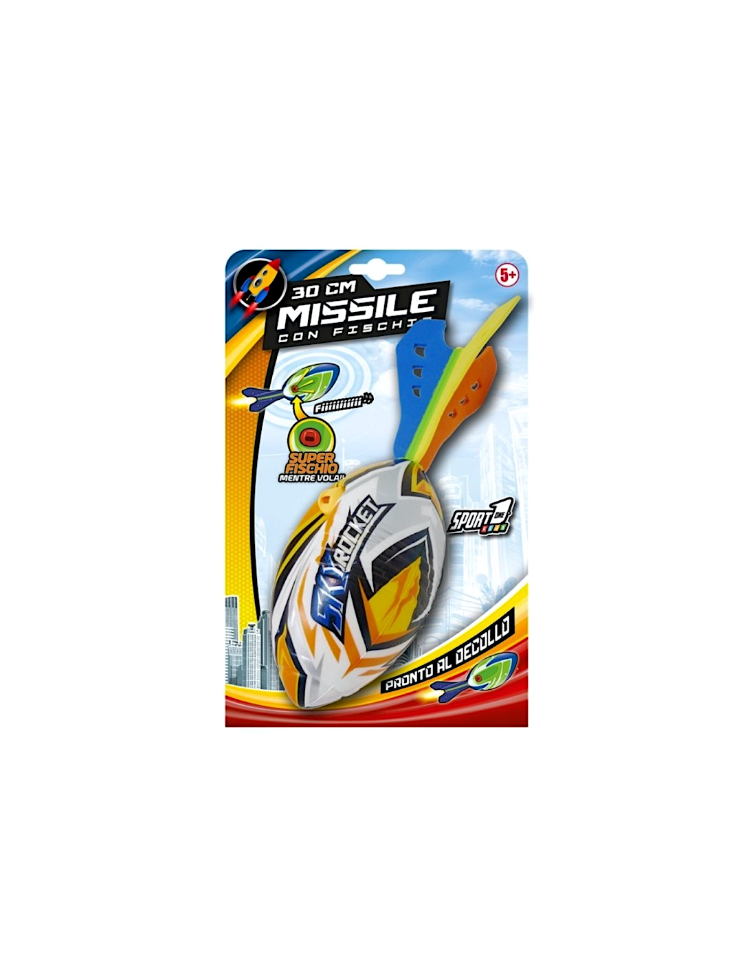 GIOCO MISSILE 705100036 30CM CON FISCHIO