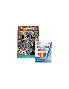 COLORVELVET 705603086 SET 4 DISEGNI VELLUTO CON 12 PENNARELLI