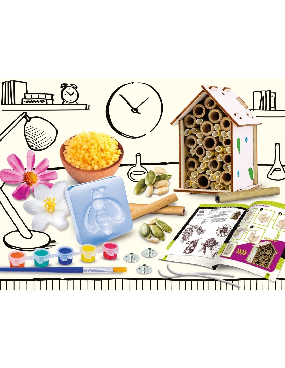 I'M GENIUS LABORATORIO DELLE API, KIT SCIENTIFICO EDUCATIVO