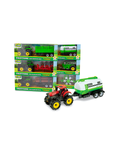 LINEA VERDE - TRATTORE CON RIMORCHIO A FRIZIONE 6 MODELLI ASSORTITO