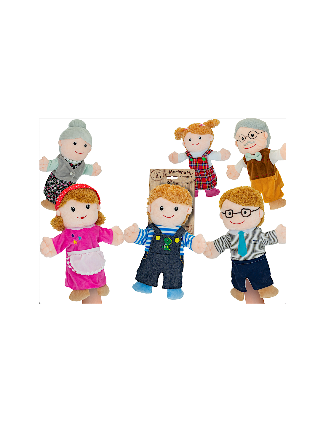 NICE GOOD - MARIONETTA 30CM 6 MODELLI ASSORTITO, GIOCO BAMBINI