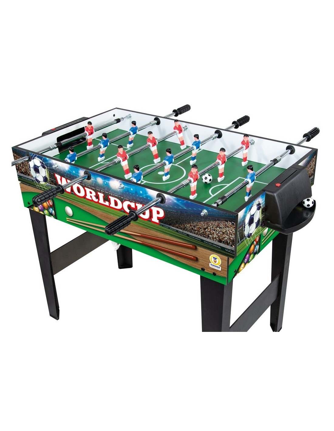 TAVOLO DA GIOCO 4 IN 1 CALCETTO PINGPONG  BILIARDO E HOCKEY CM 96X86X68