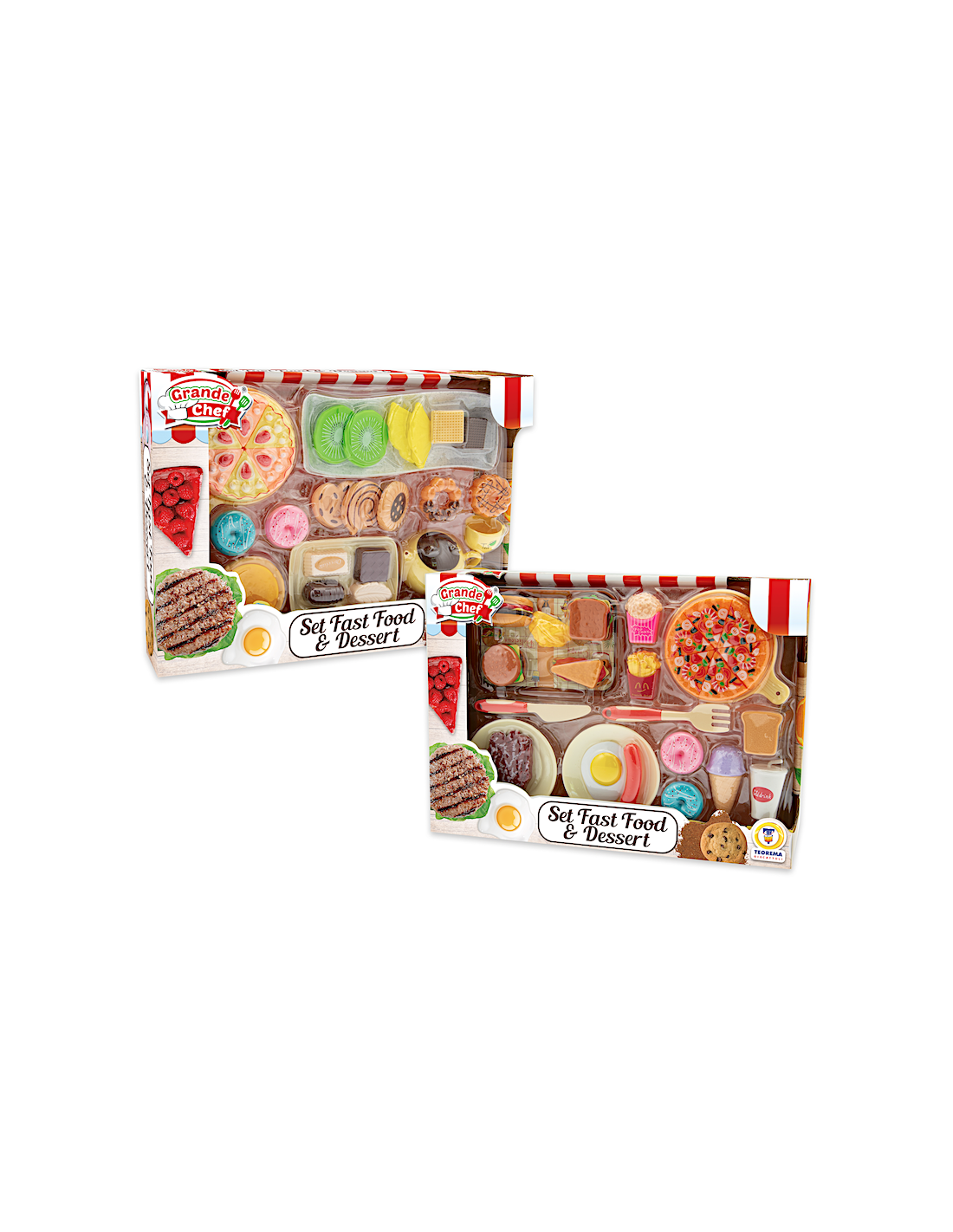 GRANDE CHEF - SET FAST FOOD E DESSERT  2 MODELLI ASSORTITO