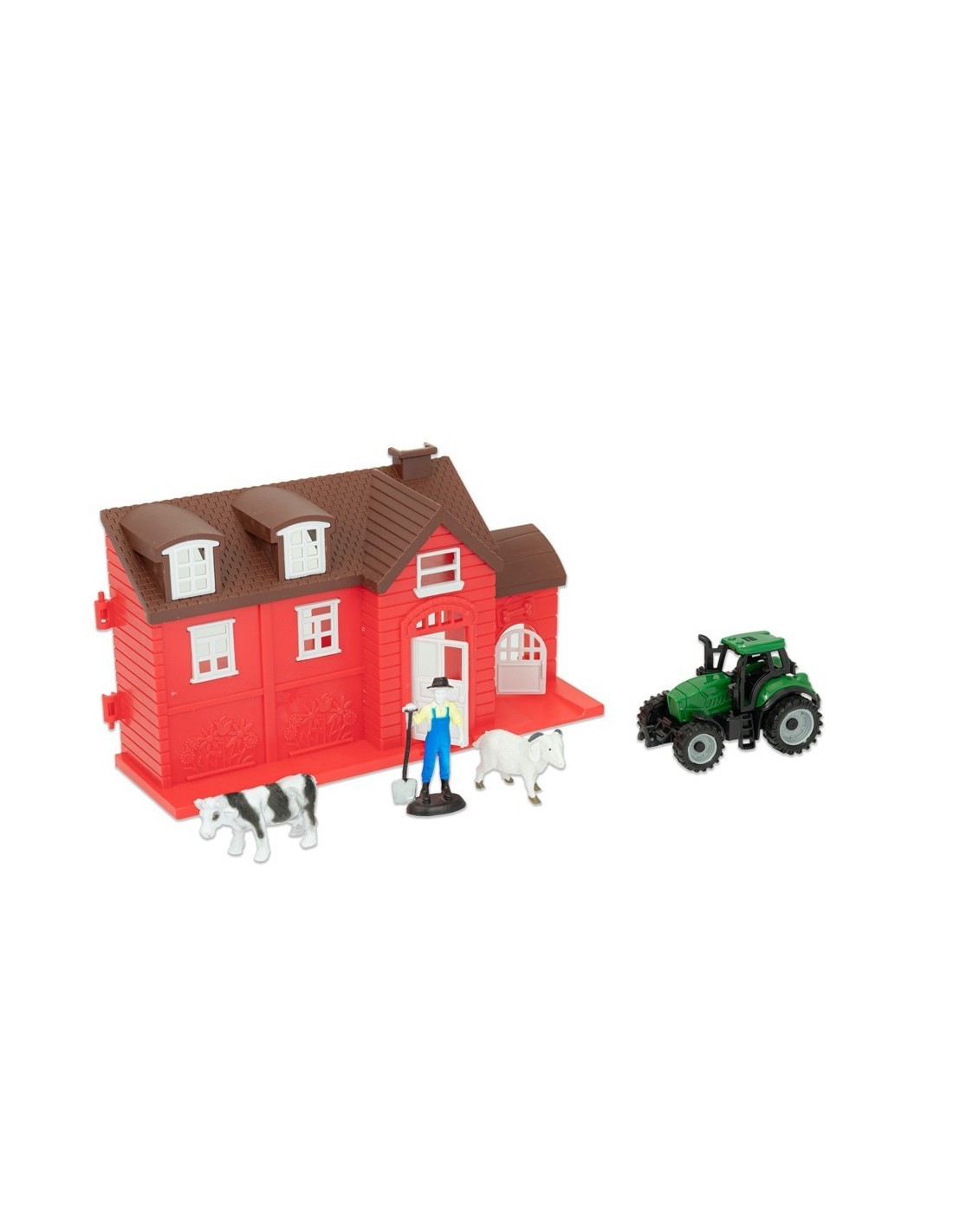 LINEA VERDE - PLAYSET FATTORIA CON TRATTORE E ACCESSORI, GIOCO PER BAMBINI
