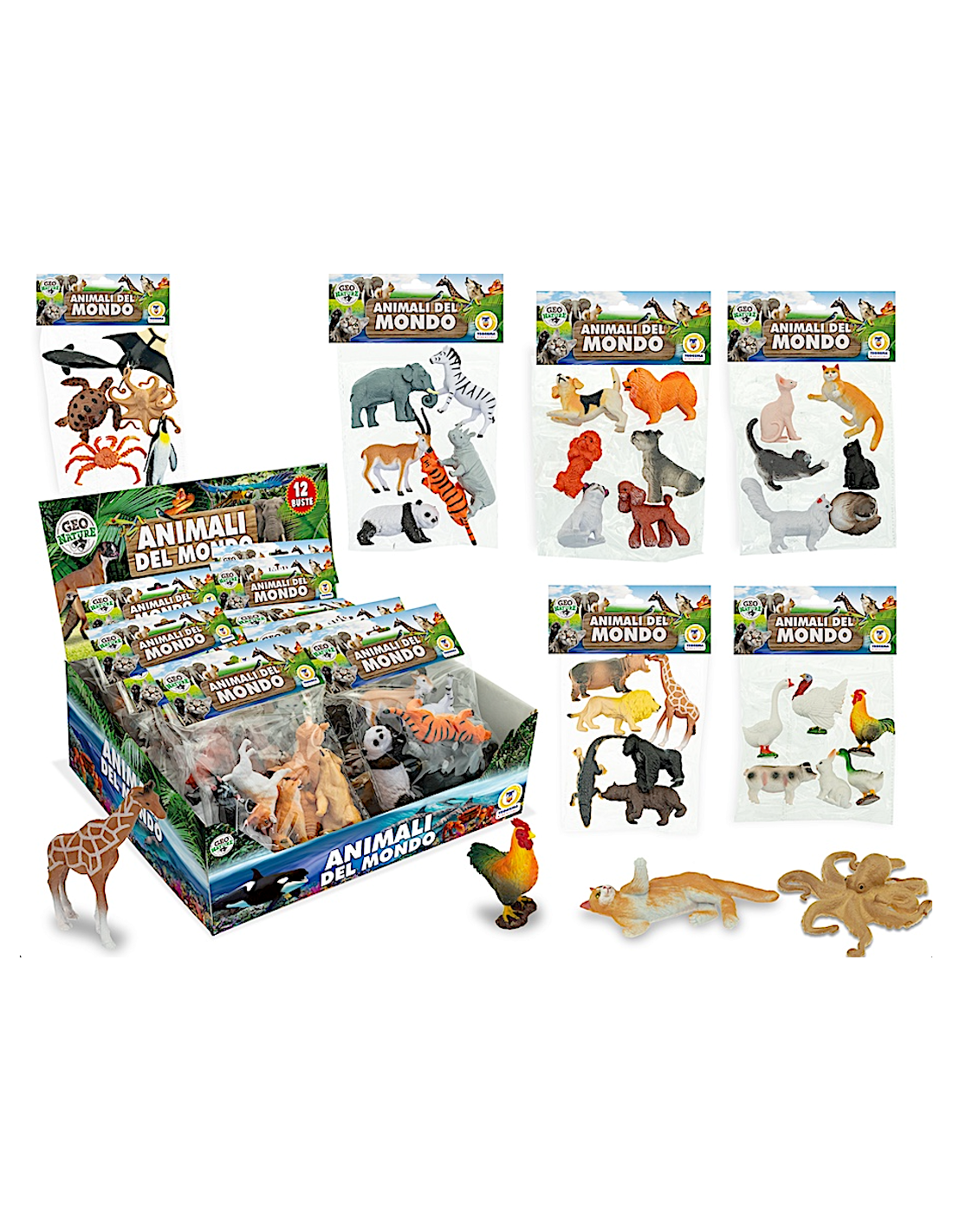 GEO NATURE - BLISTER ANIMALI DEL MONDO ASSORTITO
