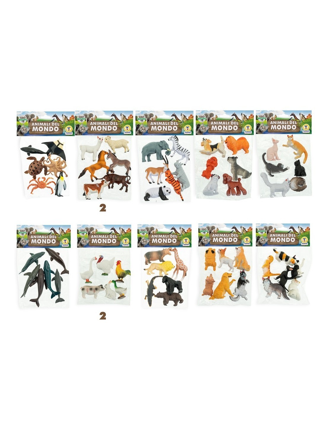 GEO NATURE - BLISTER ANIMALI DEL MONDO ASSORTITO