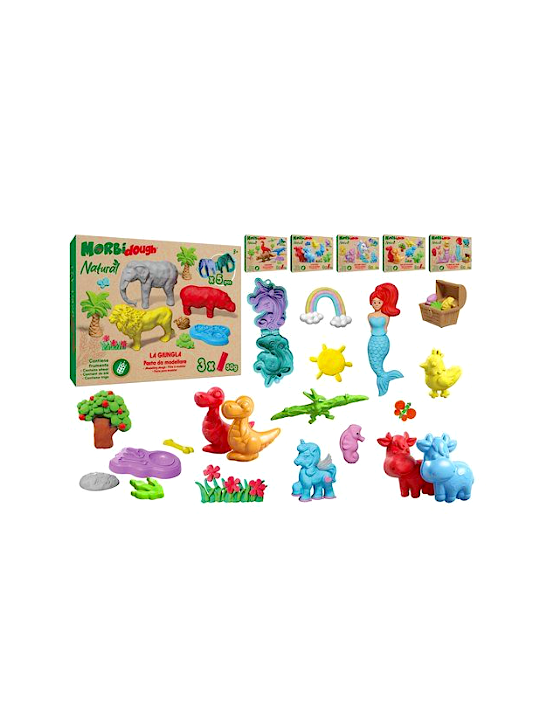 MORBIDOUGH 42901 SIRENE DEL MARE CON 3 TUBETTI PASTA MODELLABILE