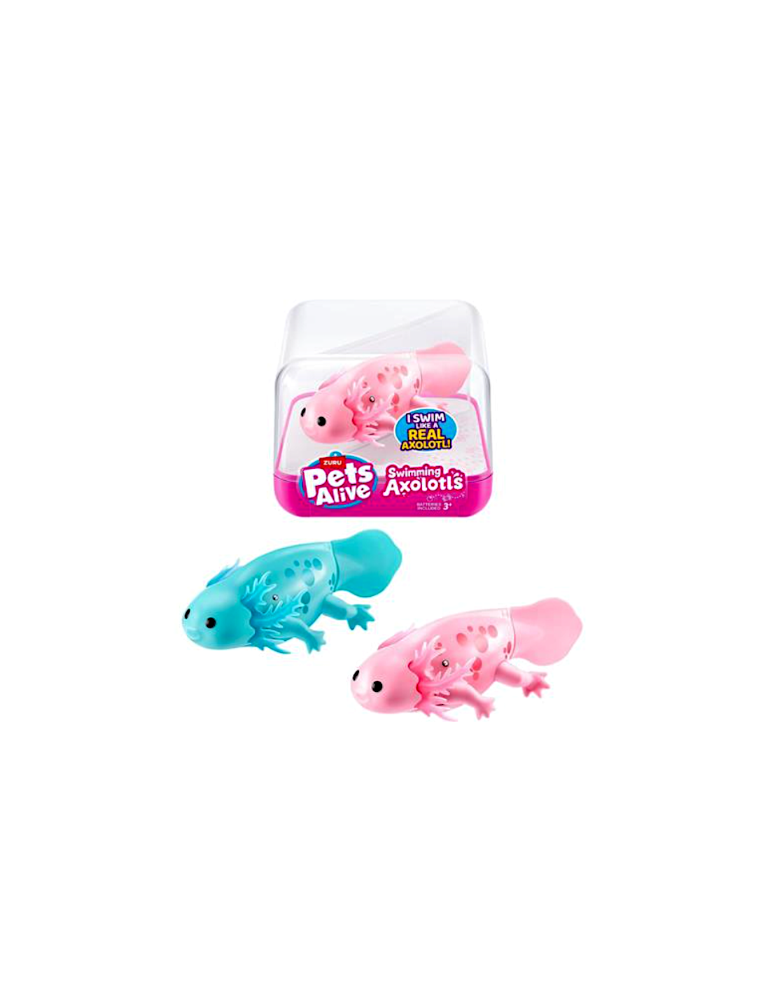 PETS ALIVE ZUR9556 SWIMMING AXOLOTL, GIOCATTOLO PER IL BAGNO RAGAZZI ASSORTITO