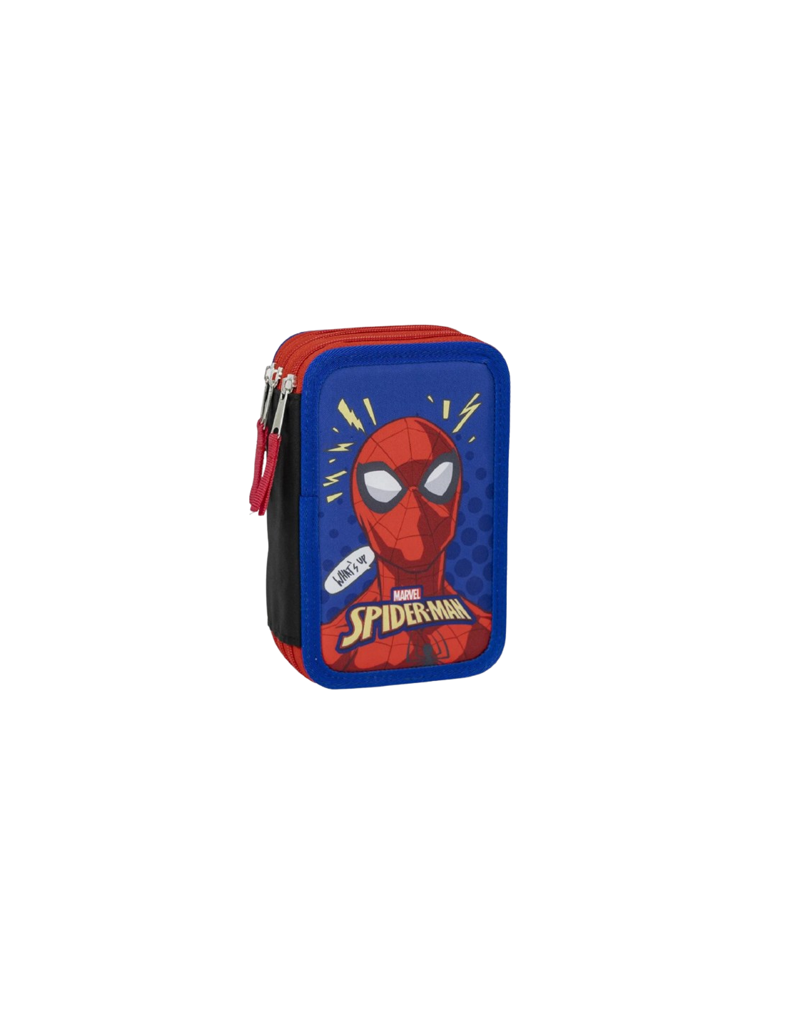 ASTUCCIO SPIDERMAN CON COLORI INCLUSI, MULTISCOMPARTI, 3 ZIP 2700001257