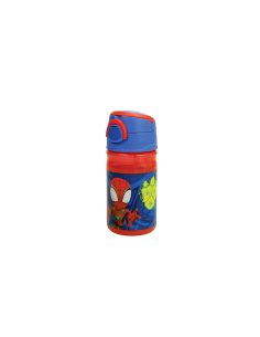 BORRACCIA DI PLASTICA 350ML SPIDEY 01204 CON BECCUCCIO PER BAMBINI, SCUOLA, TEMPO LIBERO