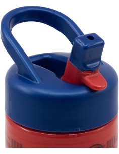 BORRACCIA IN PP 420ML CON CANNUCCIA AVENGERS 17, 8X7, 4 CM PER SCUOLA, BAMBINI