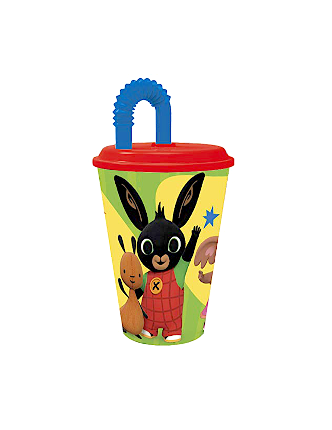 BICCHIERE IN PLASTICA 430ML CON CANNUCCIA BING