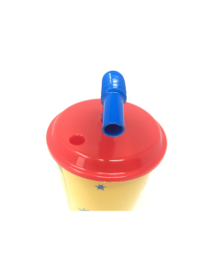 BICCHIERE IN PLASTICA 430ML CON CANNUCCIA BING 2