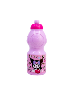 BORRACCIA IN PLASTICA ROSA 400MLKUROMY RIUTILIZZABILE, PER BAMBINI