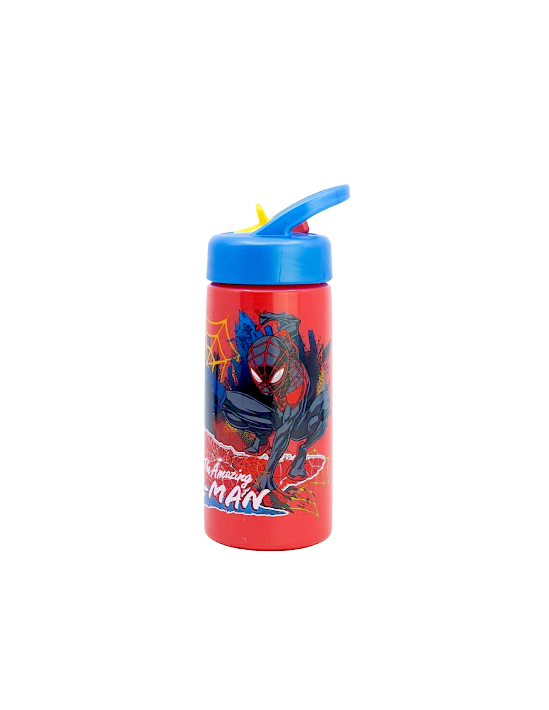 BORRACCIA 420ML SPIDERMAN CON CANNUCCIA E MANICO INTEGRATO, PER BAMBINI