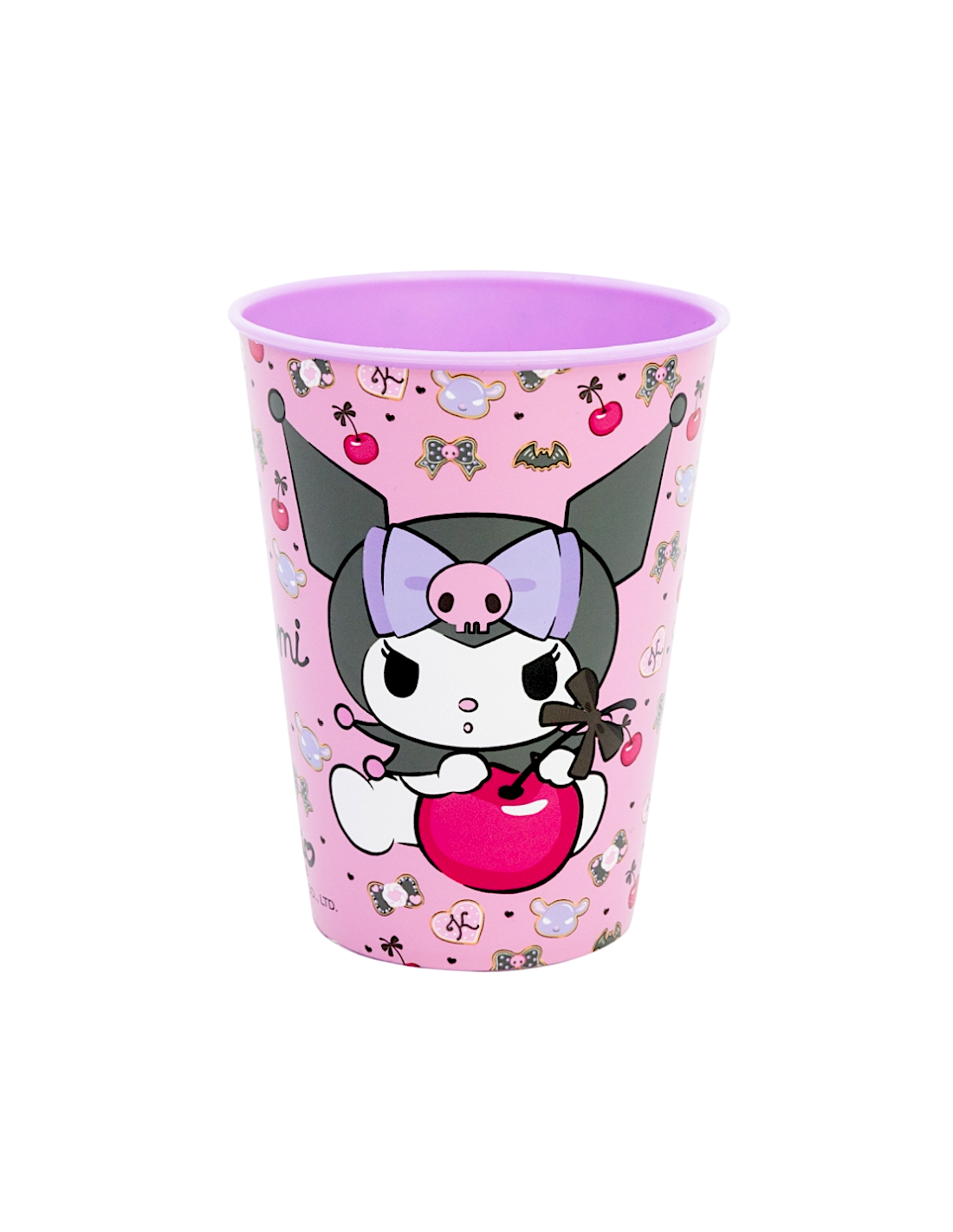 BICCHIERE 260ML IN PLASTICA ROSA RIUTILIZZABILE KUROMI