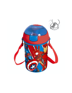 BORRACCIA POP-UP 450ML CON TRACOLLA, AVENGERS, PER BAMBINI