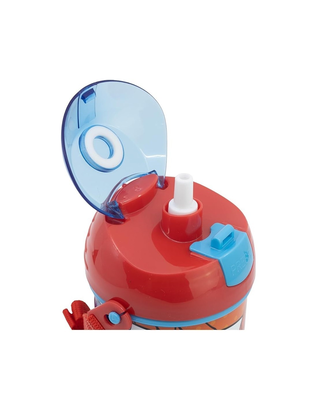 BORRACCIA POP-UP 450ML SPIDERMAN IN PP CON TRACOLLA, PER BAMBINI