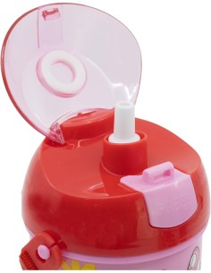 BORRACCIA POP-UP 450ML IN PLASTICA ROSA MINNIE CON TRACOLLA, PER BAMBINI
