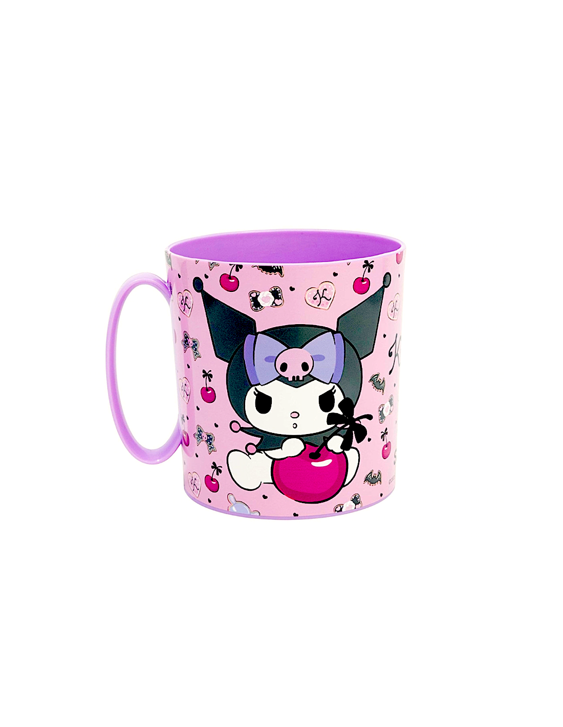 TAZZA MUG 350ML KUROMI IN PLASTICA RIUTILIZZABILE ROSA, PER BAMBINI