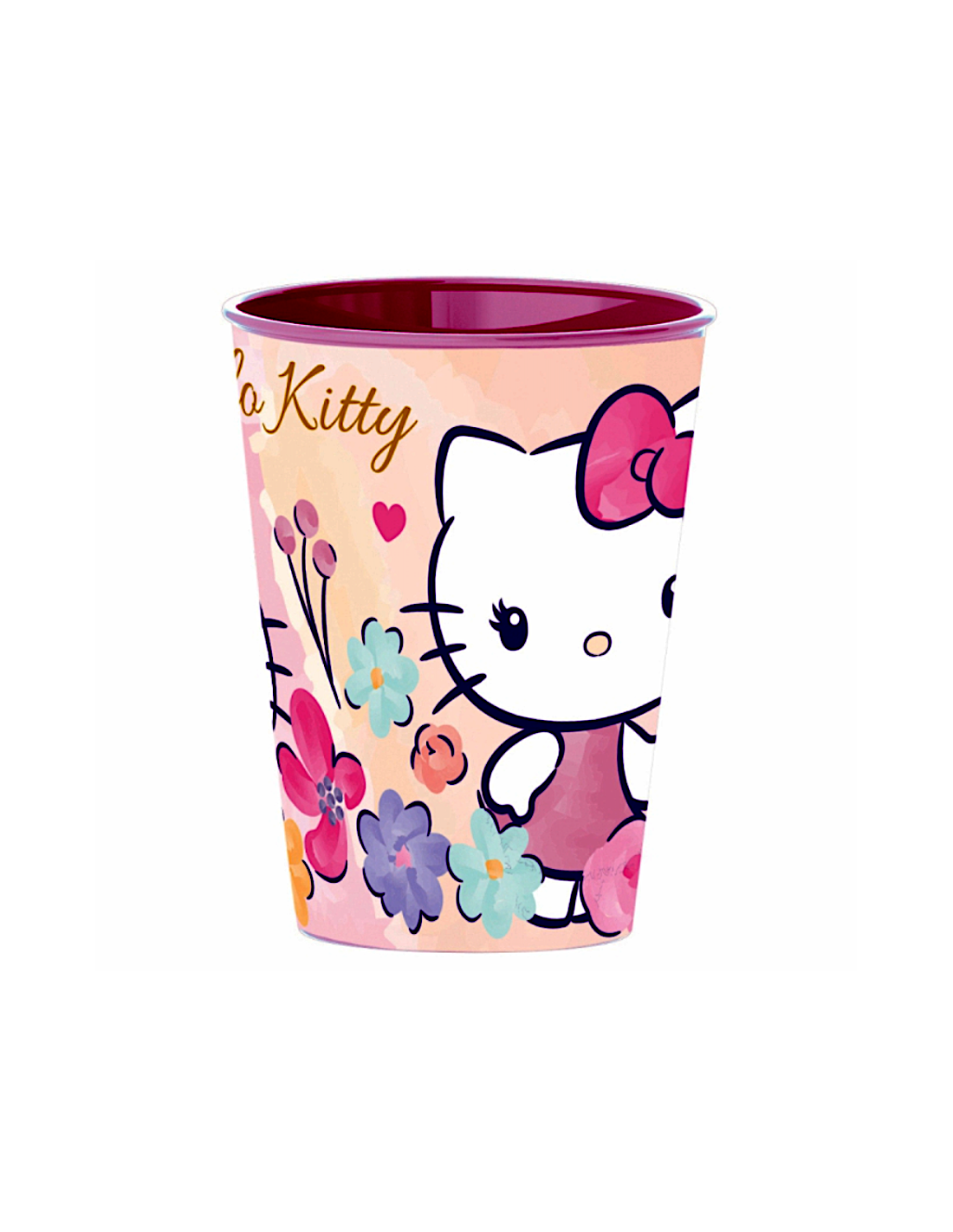 BICCHIERE IN PLASTICA 260ML HELLO KITTY PER BAMBNI