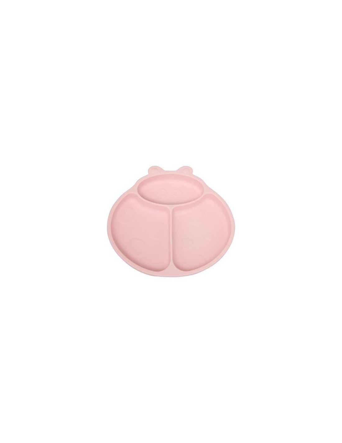 Set Piatti, 4 Pezzi, Silicone, Rose, Lavabile, Antiscivolo, Bambini
