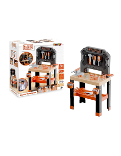 BLACK DECKER  BANCO LAVARO CON ACCESSORI 57X36X88CM, GIOCATTOLO D’ IMITAZIONE