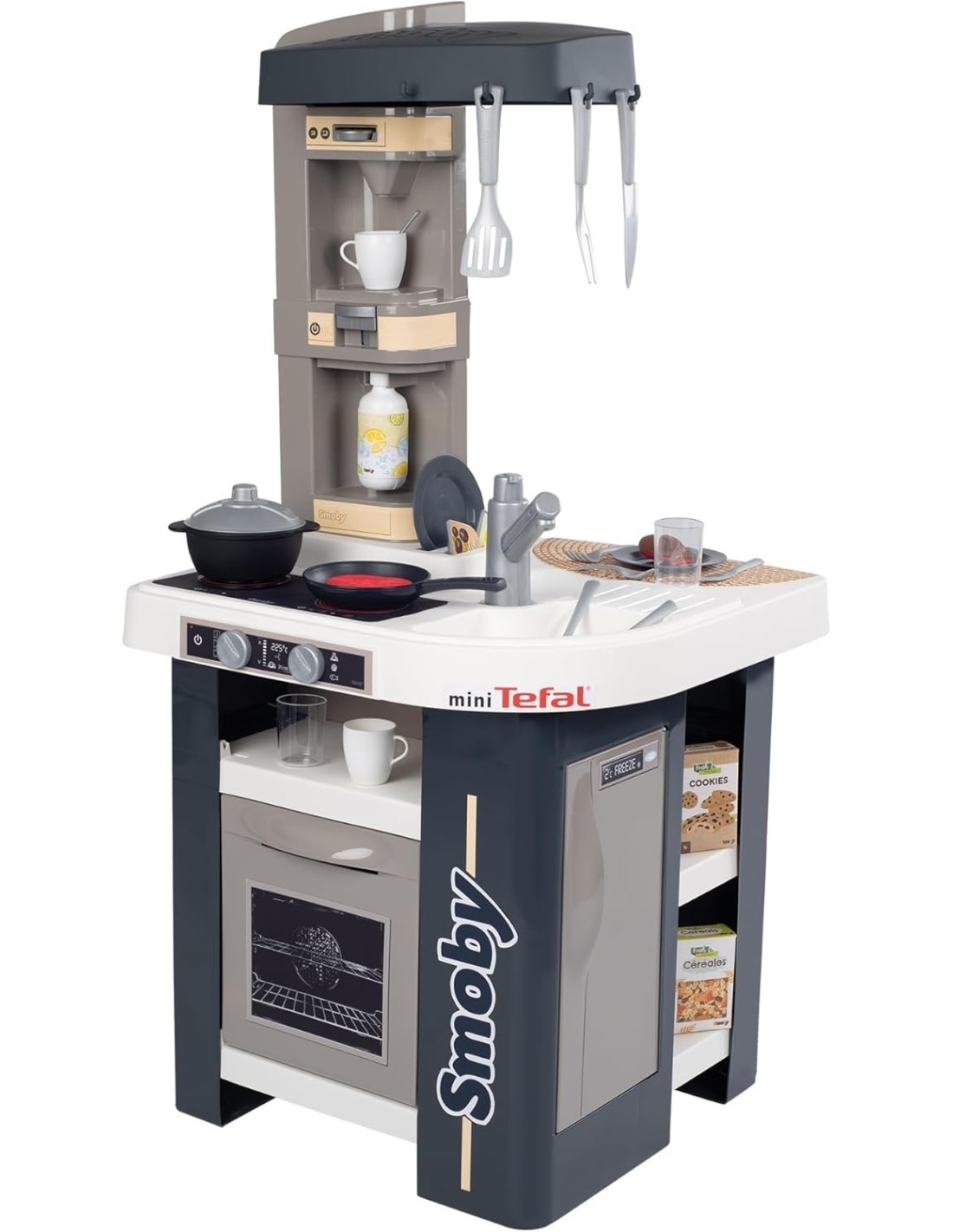 CUCINA GIOCATTOLO, TEFAL STUDIO, SMOBY, 27 ACCESSORI, SUONI REALISTICI, 48X46X100CM