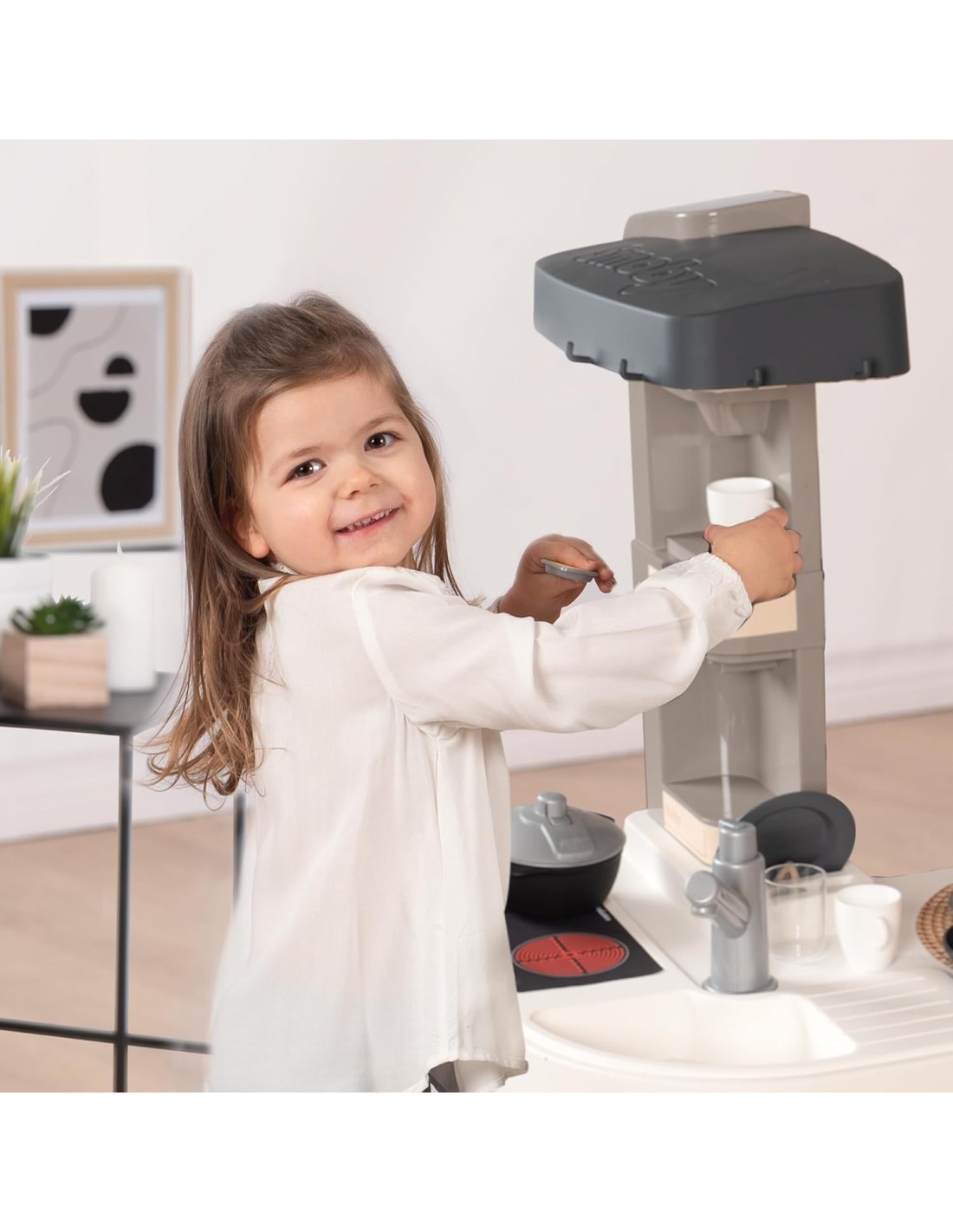 CUCINA GIOCATTOLO, TEFAL STUDIO, SMOBY, 27 ACCESSORI, SUONI REALISTICI, 48X46X100CM