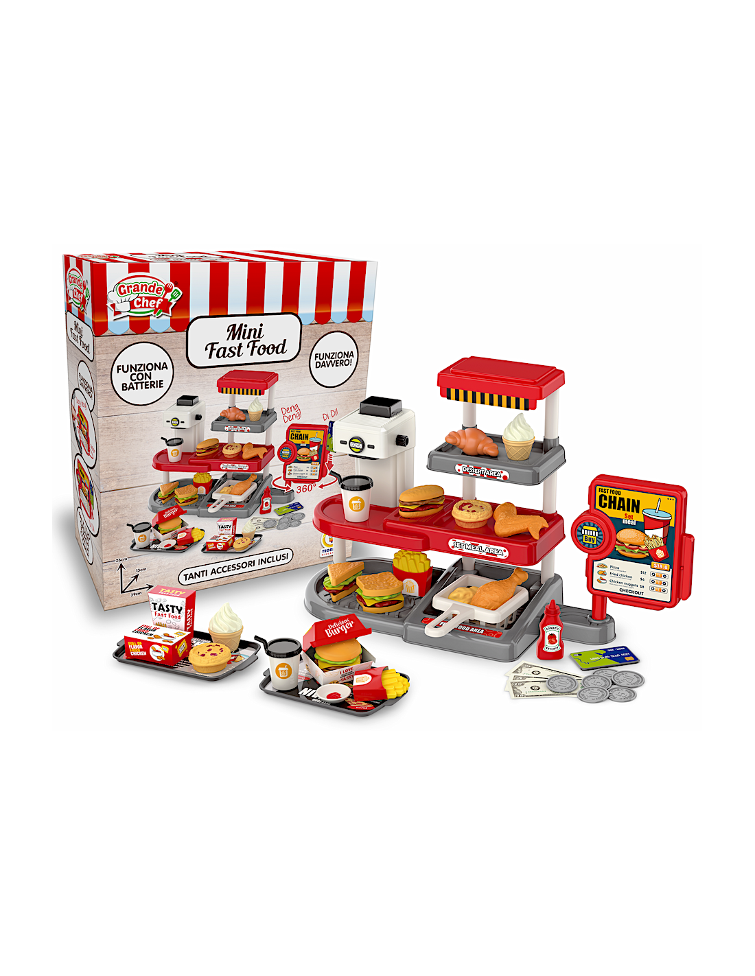 MINI FAST FOODG- RANDE CHEF - PLAYSET