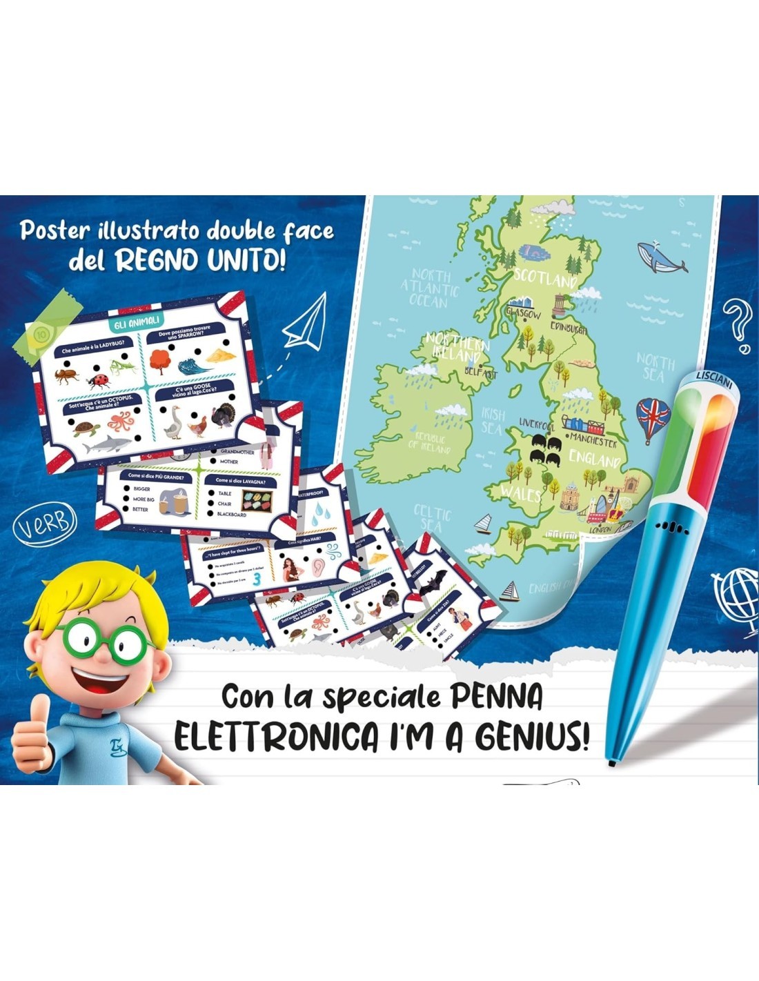 I'M GENIUS INGLESE RACCOLTA GIOCHI SMART SCHOOL, GIOCHI EDUCATIVI PER BAMBINI
