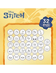 PROIETTORE DI STITCH, IMPARA A DISEGNARE, 4 DISCHETTI IMMAGINI, PENNARELLI COLORATI, STICKERS, FOGLI BIANCHI, LISCIANI GIOCHI