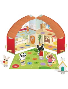 BING, CASETTA DEI GIOCHI EDUCATIVI, INTERATTIVA, MUSICALE, LUMINOSA, 30X25X20 CM, GIOCO PER BAMBINI